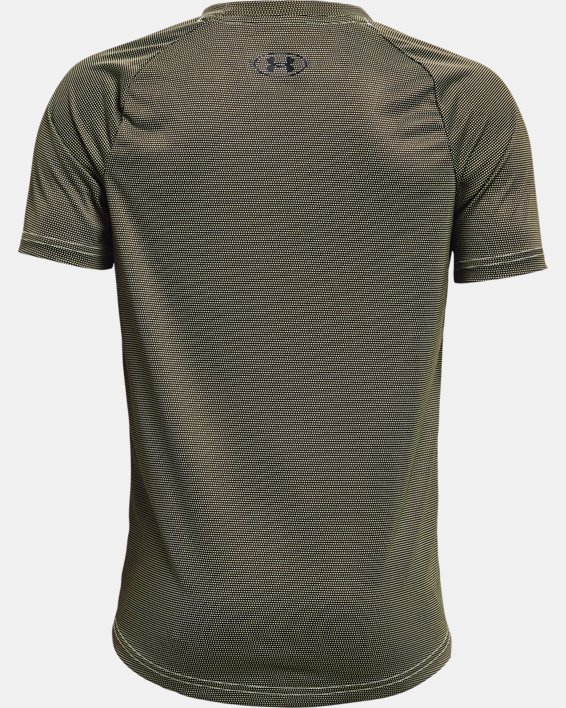 T-shirt à manches courtes UA Tech™ Colorblock pour garçon, Green, pdpMainDesktop image number 1